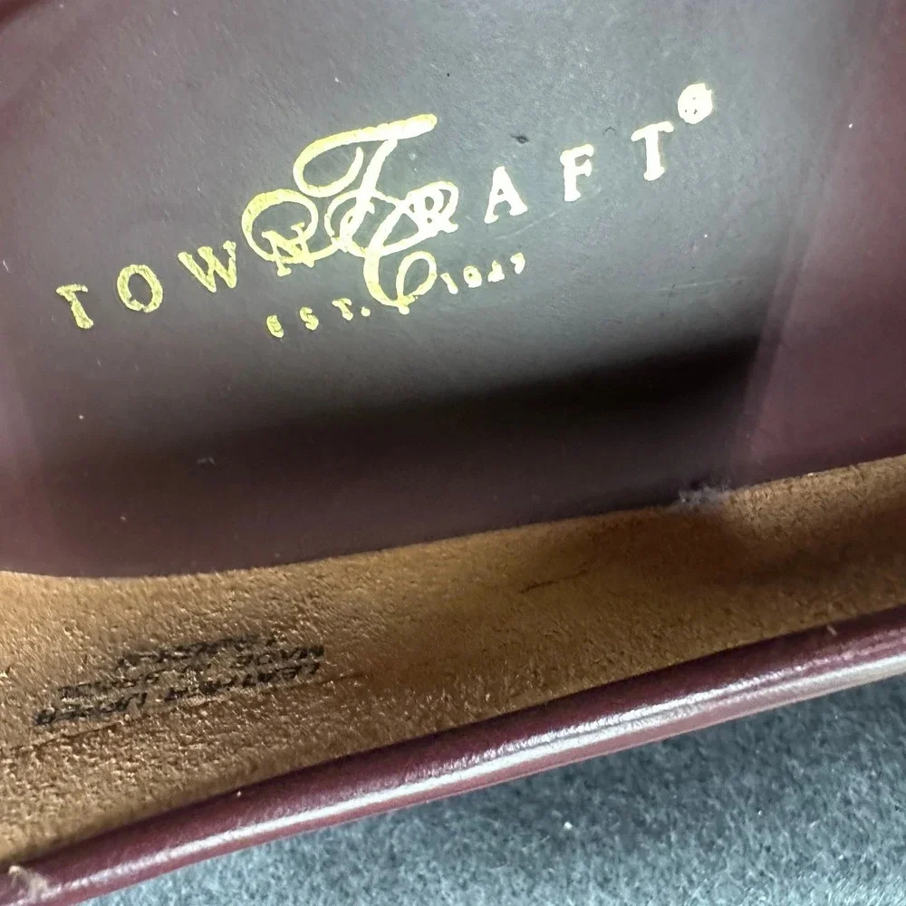 Towncraft Mens Burgundy Leather Kiltie Tassel Loafers Shoes 9.5 D 3217 1966 - Picture 11 of 12